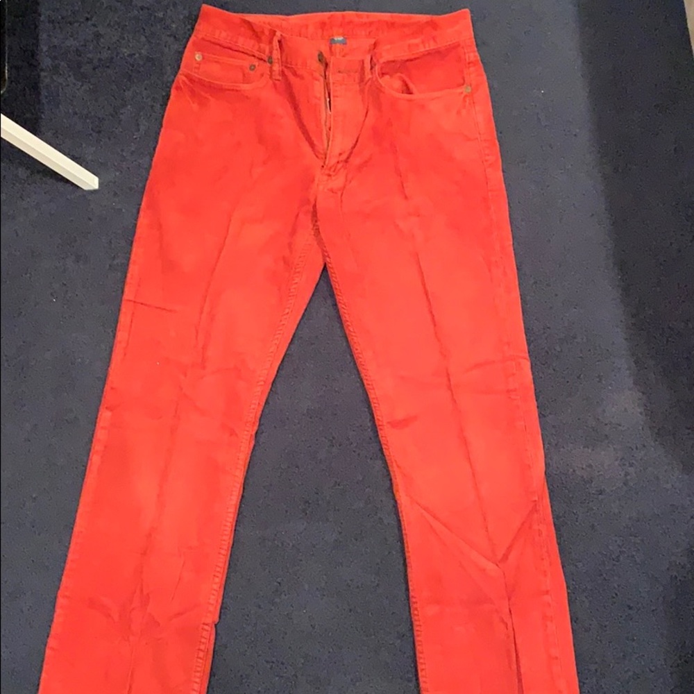 Ralph Lauren Orange Corduroy Slim